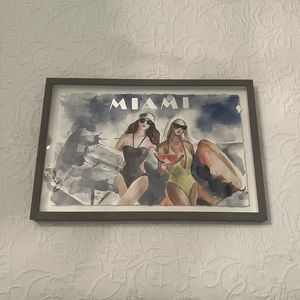 Miami Framed Art Deco Wall Art